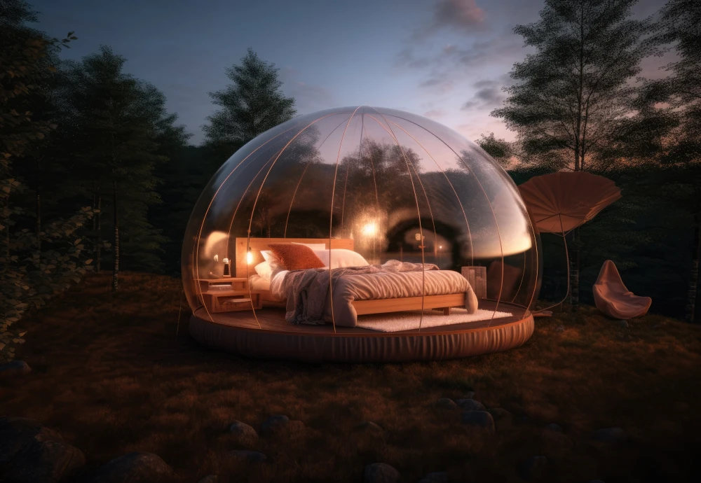 glamping bubble tent